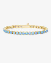 Grand Heiress Tennis Bracelet Blue Opal