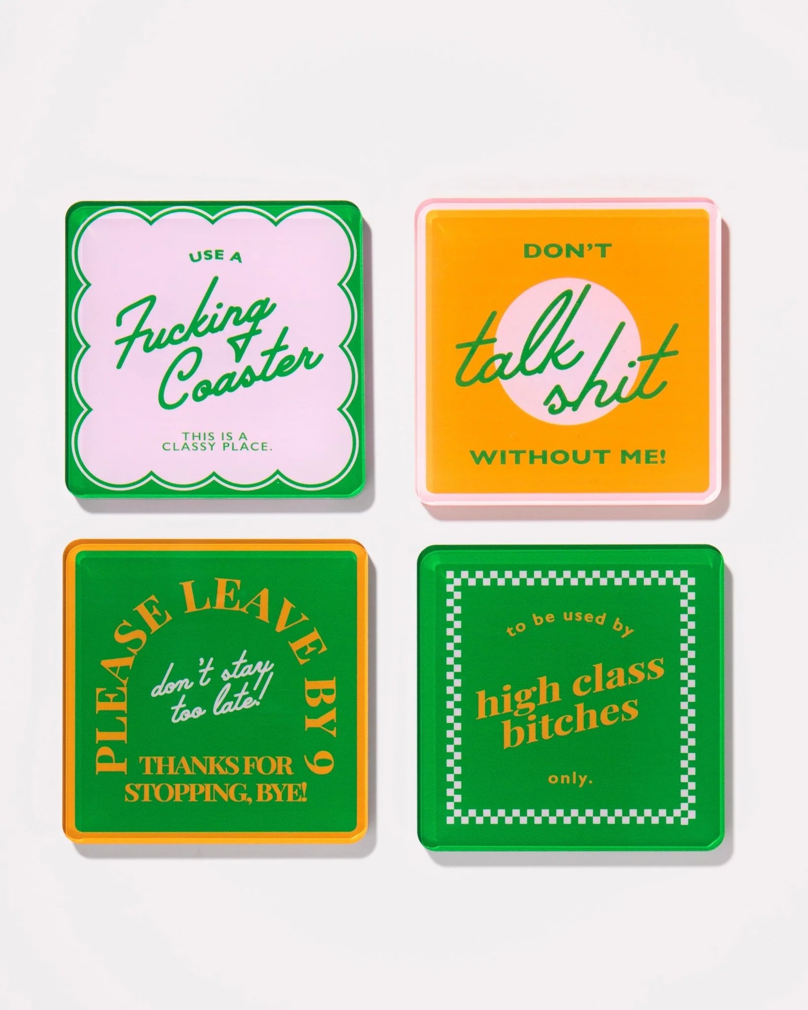 Tart by Taylor Snarky Orange Coasters - Set of 4