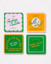 Tart by Taylor Snarky Orange Coasters - Set of 4