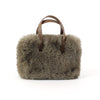 Faux Fur Tote- Taupe