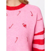 Candy Cane Relaxed Sweater