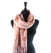Scarf Paisley Dots / Pink