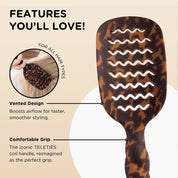 Vented Hair Brush / Tortoise