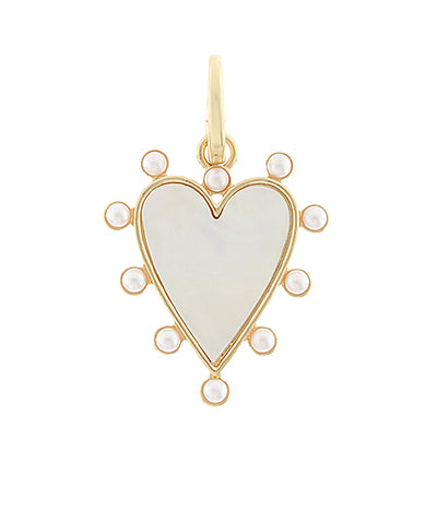 Dotted Pearl Heart Pendant