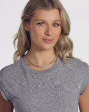 Baby Julian Loves Opals Necklace 16” - Blue Opal