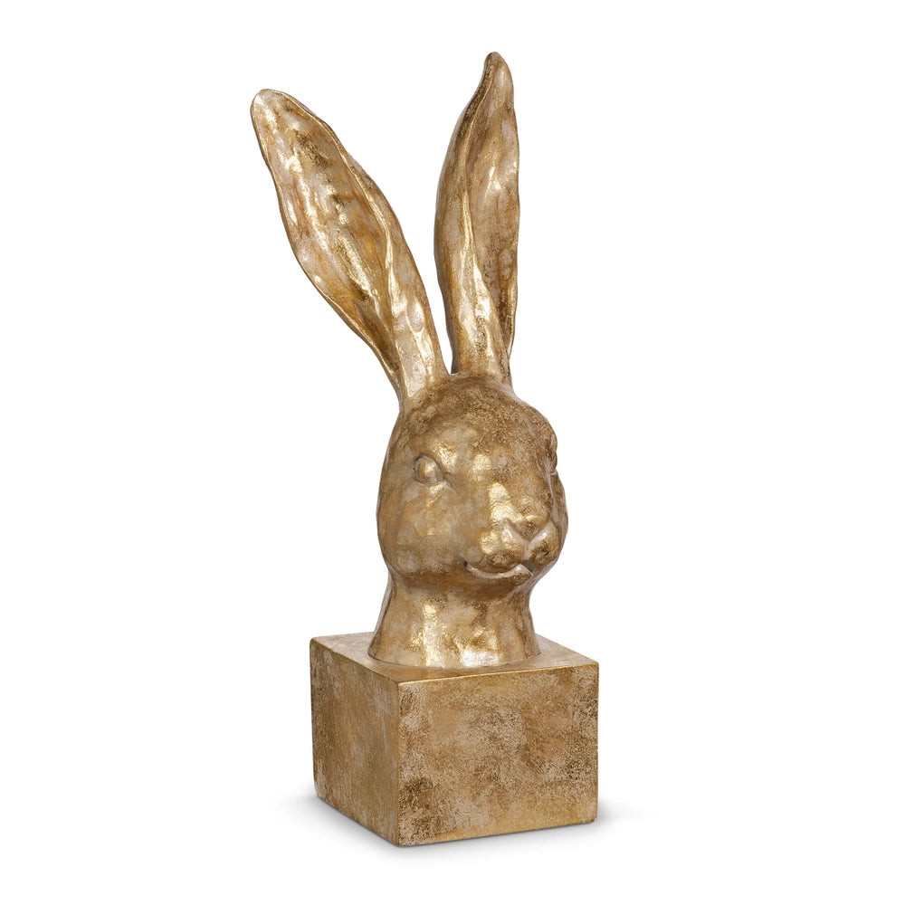 Gold Rabbit Bust