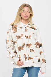 Zip Up Hoodie - Squirel
