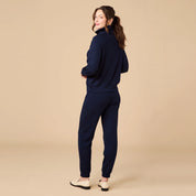 DreamTech Zip Mock Neck with Pant - Midnight