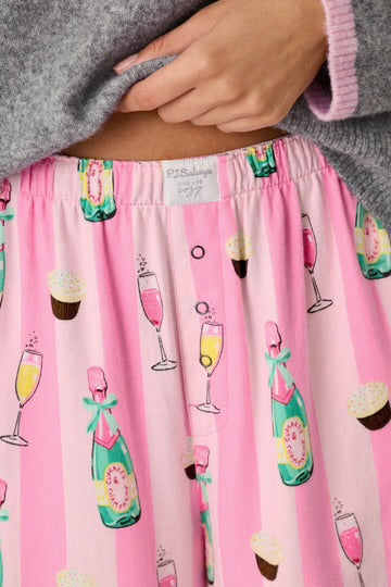 PJ Salvage- Cupcakes & Champagne Flannel Pajama Pants