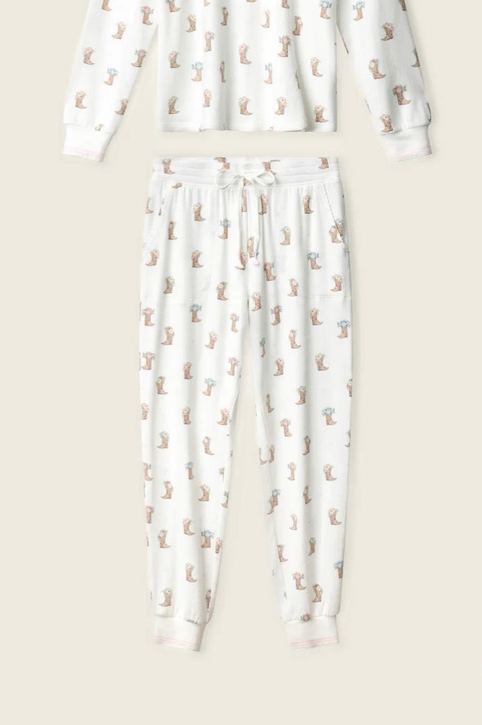 PJ Salvage Western Blooms Boot Bouquet Pant