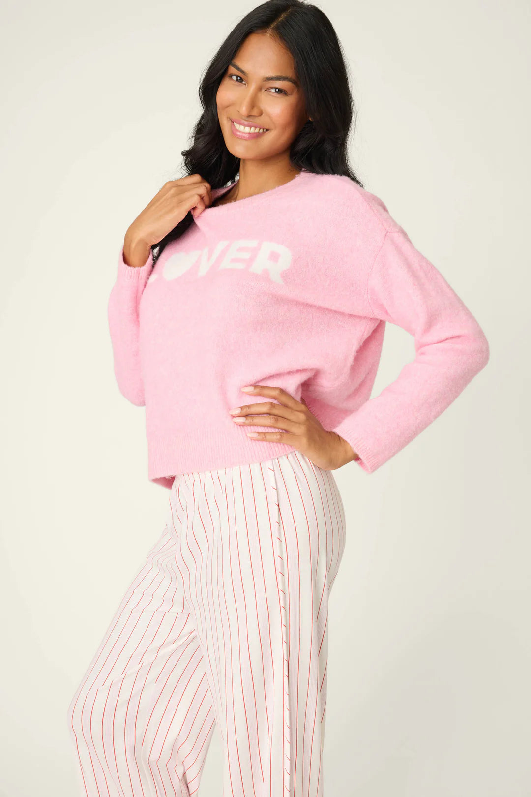 PJ Salvage Long Sleeve- Feeling Loved "Lover" Snuggle Sweater