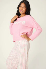 PJ Salvage Long Sleeve- Feeling Loved "Lover" Snuggle Sweater