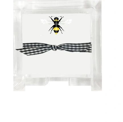 Notepad With Acrylic Holder- Queen Bee