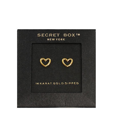 Mini Heart Wire Studs