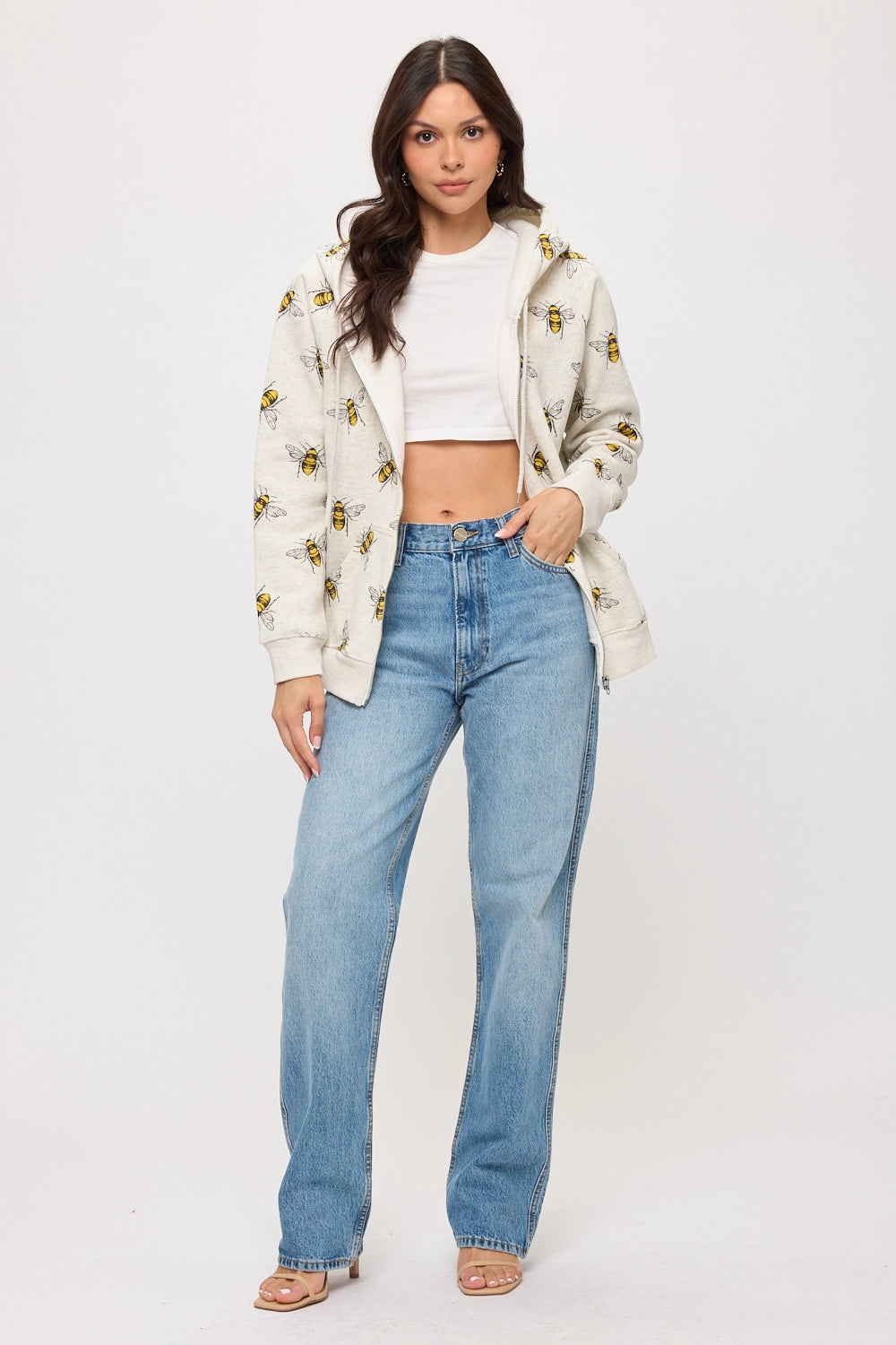 Zip Up Hoodie - Bumble Bee