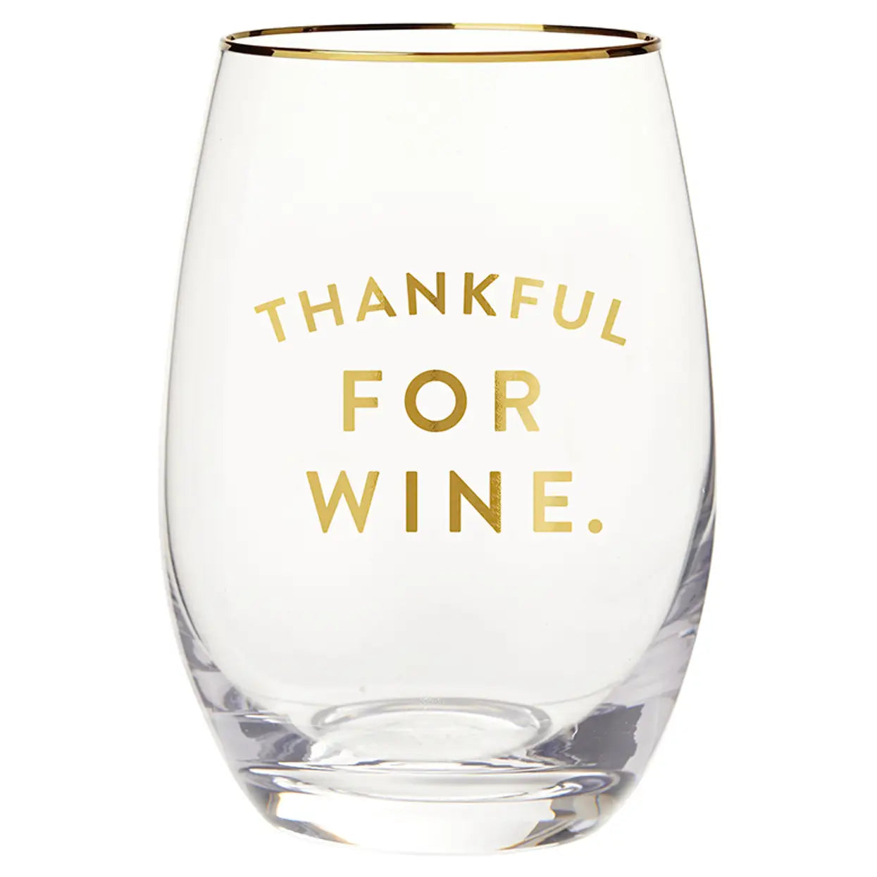 Wine Glass- Thankful For Wine