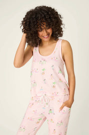 Pupcation Palms Sunnies & Sunshine Tank Top