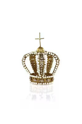 Ornament- Rhinestone And Pearl Crown