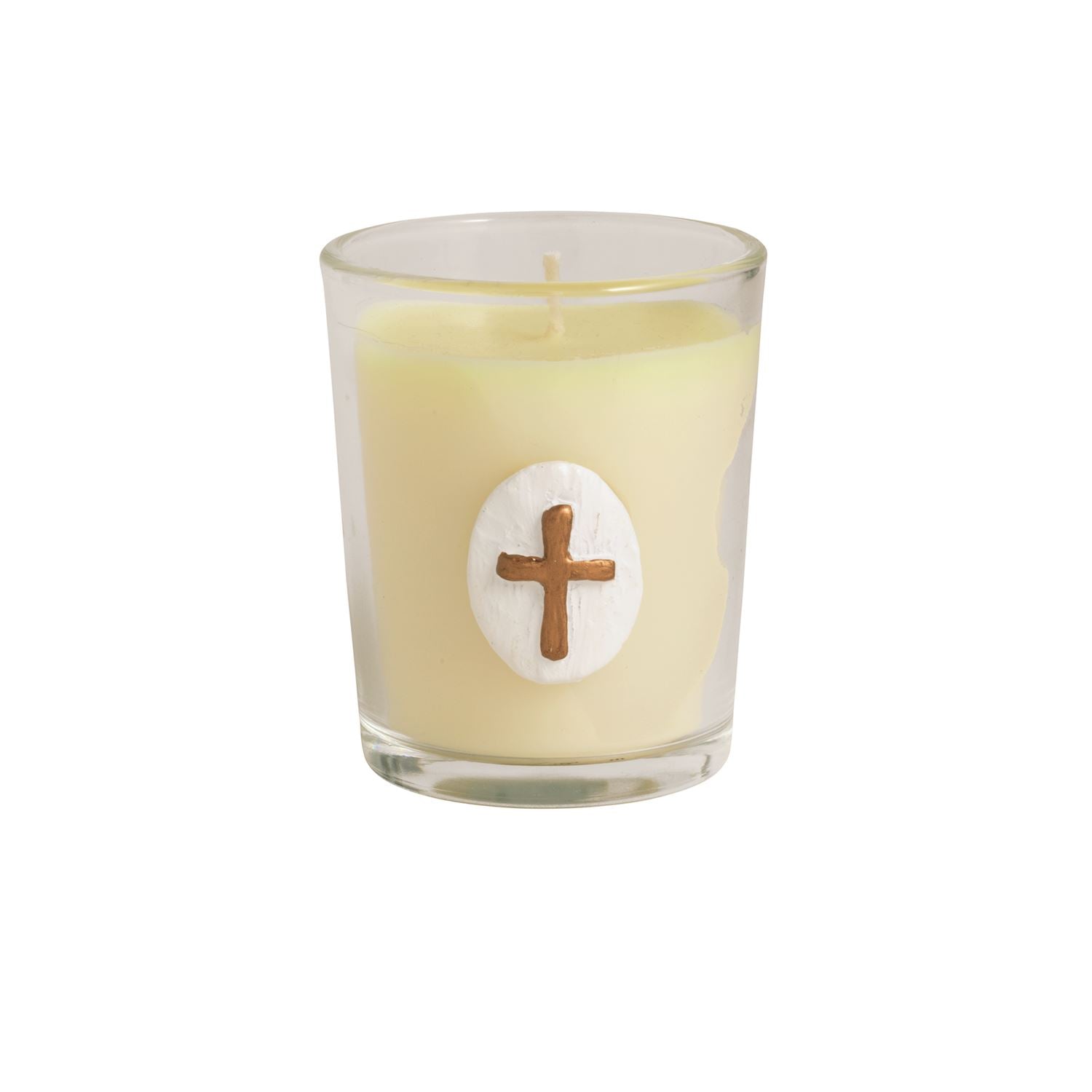Intaglio Cross Votive Candle