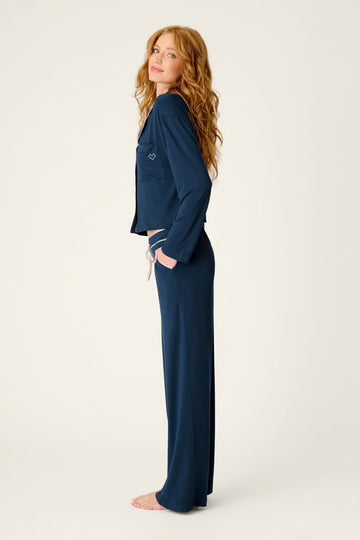 PJ Salvage Pajama Set - Soirée Dreams Deep Navy