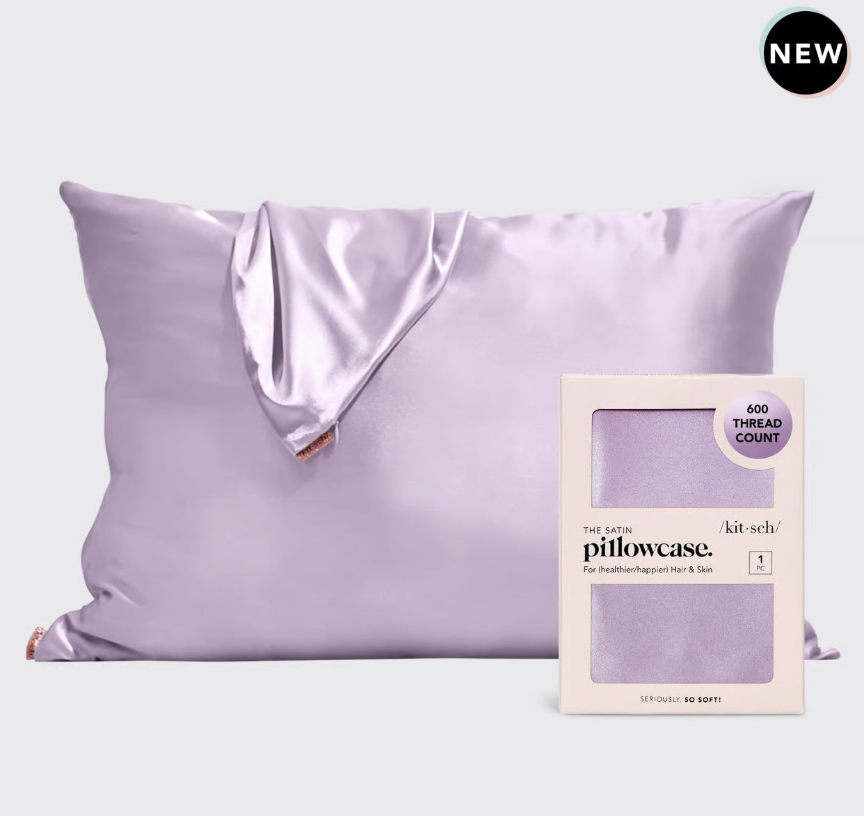 Satin Pillowcase -  Lavender