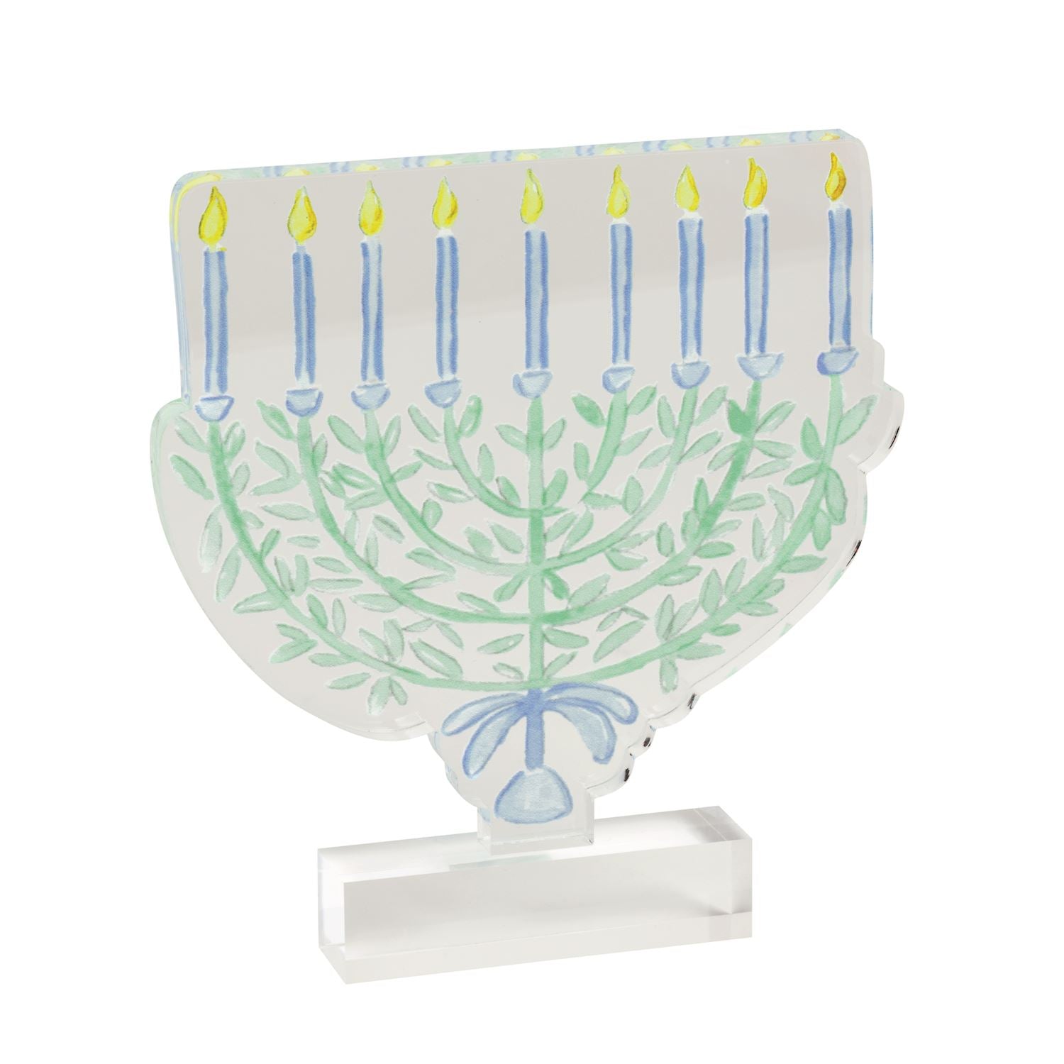 Acrylic Sitter-Menorah Hanukkah