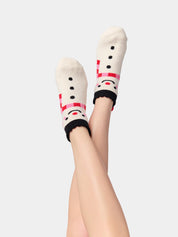 Snowman Home Socks - Ivory