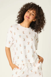 PJ Salvage Western Blooms Boot Bouquet - Short Sleeve Top