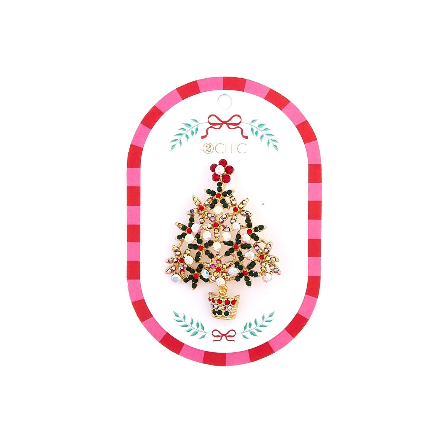 Holiday Brooch - Crystal Assorted