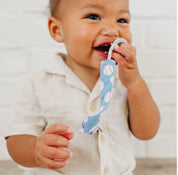 Knit Binky Clip 3 Pack- Slugger