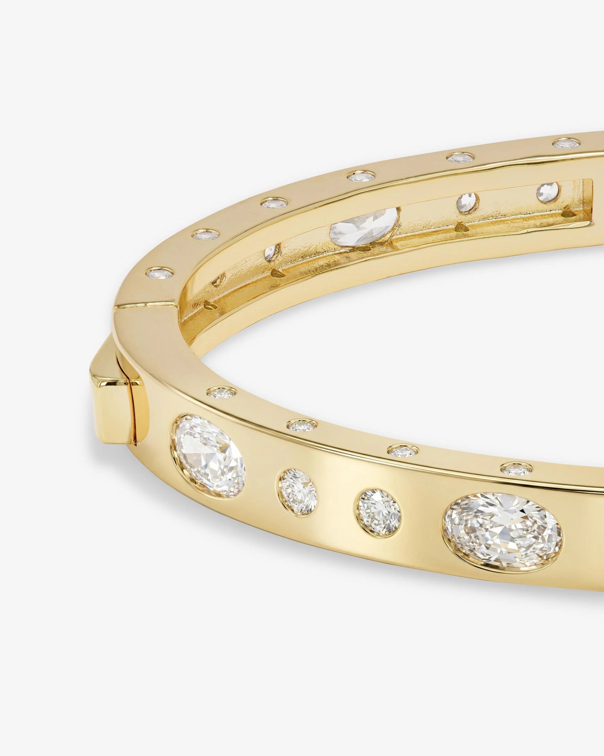 Ashley Sunset Lock Cuff 6mm- Gold