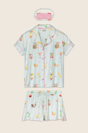 PJ Salvage - It's Five O'clock Somewhere Cocktail Print 3 pc Set