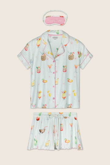 PJ Salvage - It's Five O'clock Somewhere Cocktail Print 3 pc Set