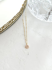 Timeless Necklace -CZ Sun