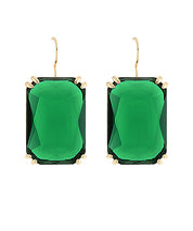 Octagon Stone Earrings