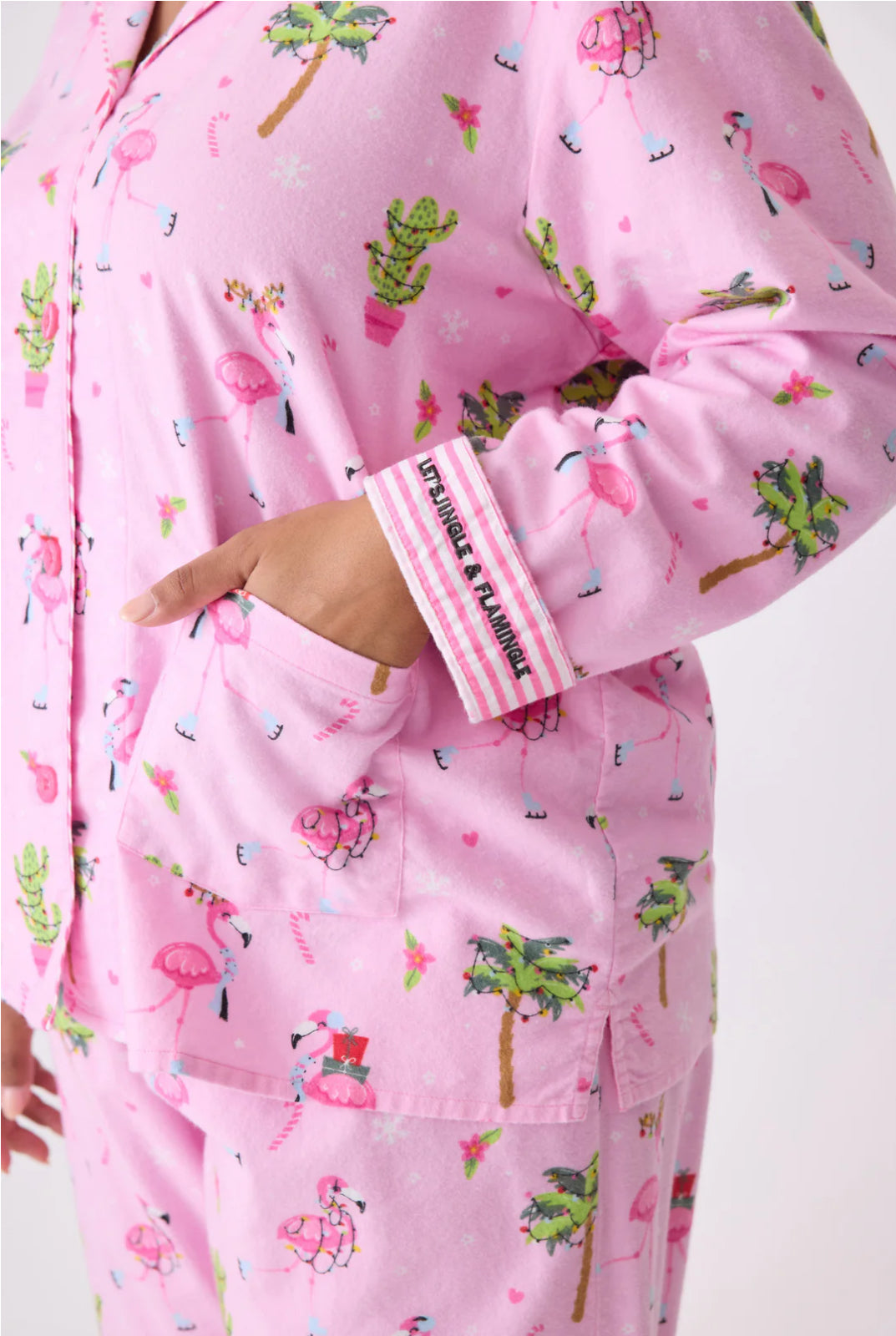 PJ Salvage Flamingo Flannel PJ Set