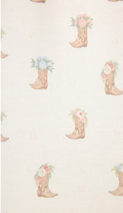 PJ Salvage Western Blooms Boot Bouquet  Long Sleeve Top