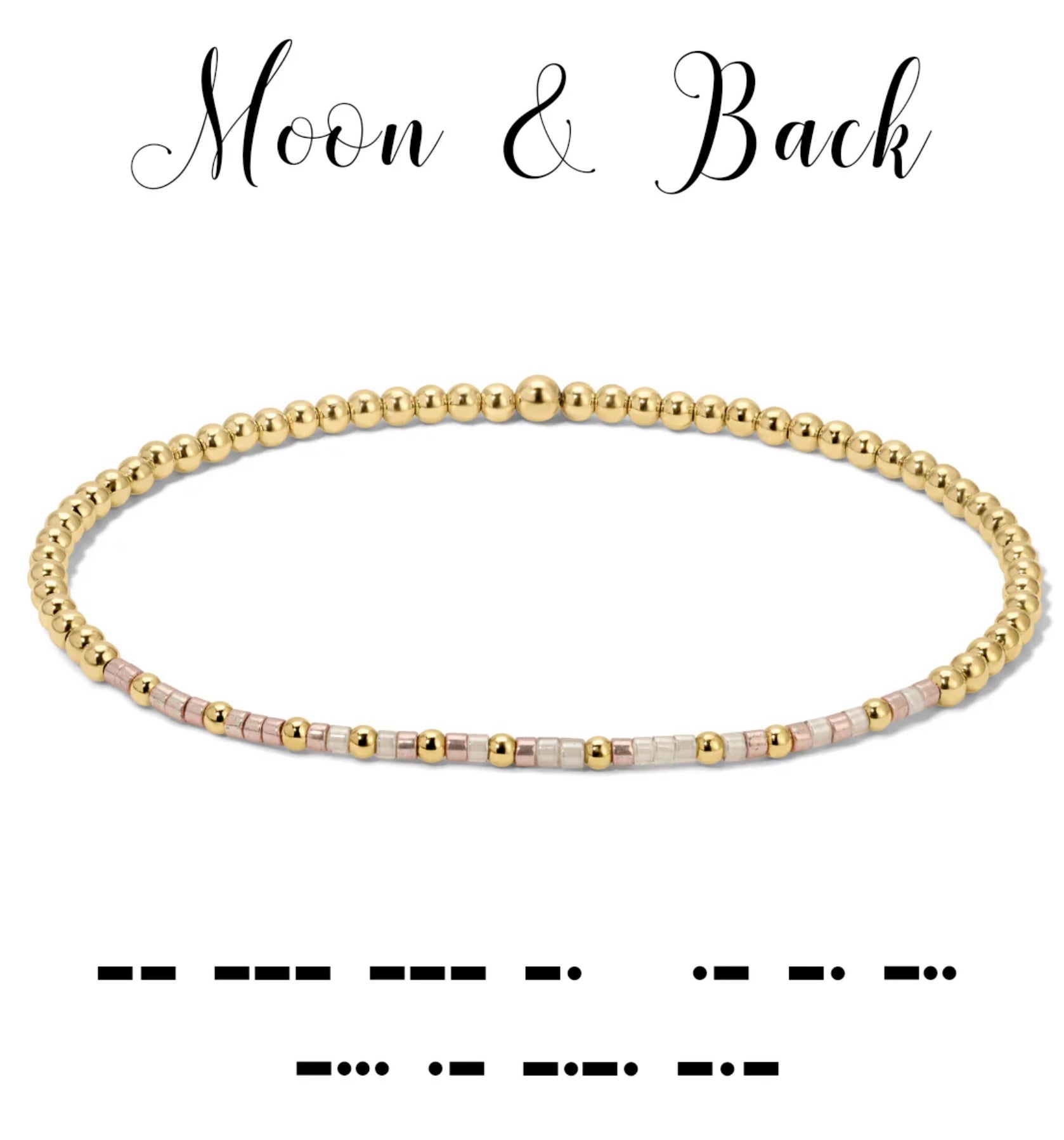 Dot & Dash Bracelet - Moon & Back