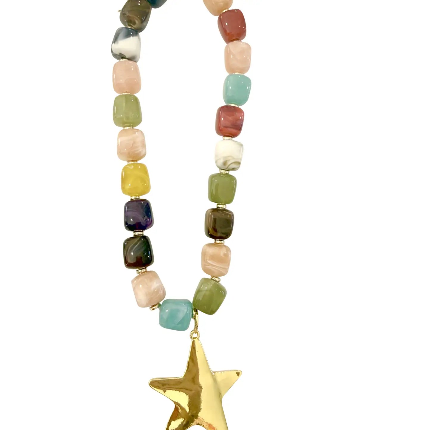 Monet Chunky Beaded Star Necklace