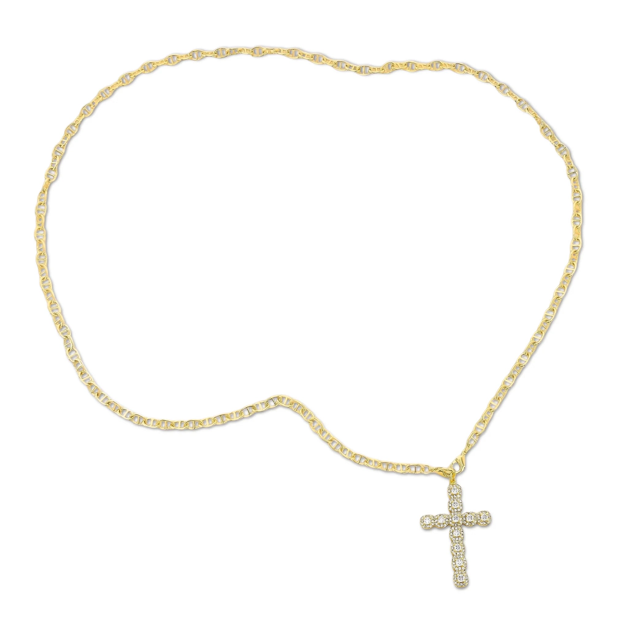 CZ Cross Necklace