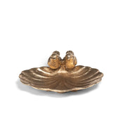 Gilded Perch Pewter Jewelry Dish