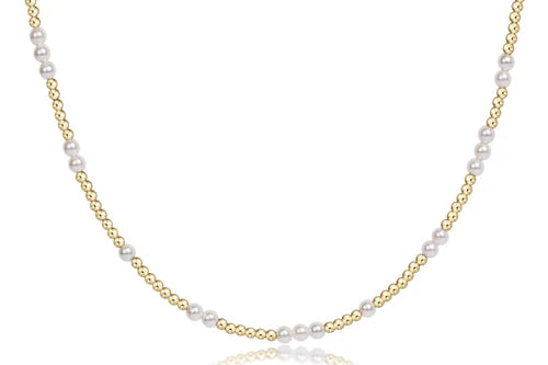 Choker Hope Unwritten Chain 17”- 3mm Pearl