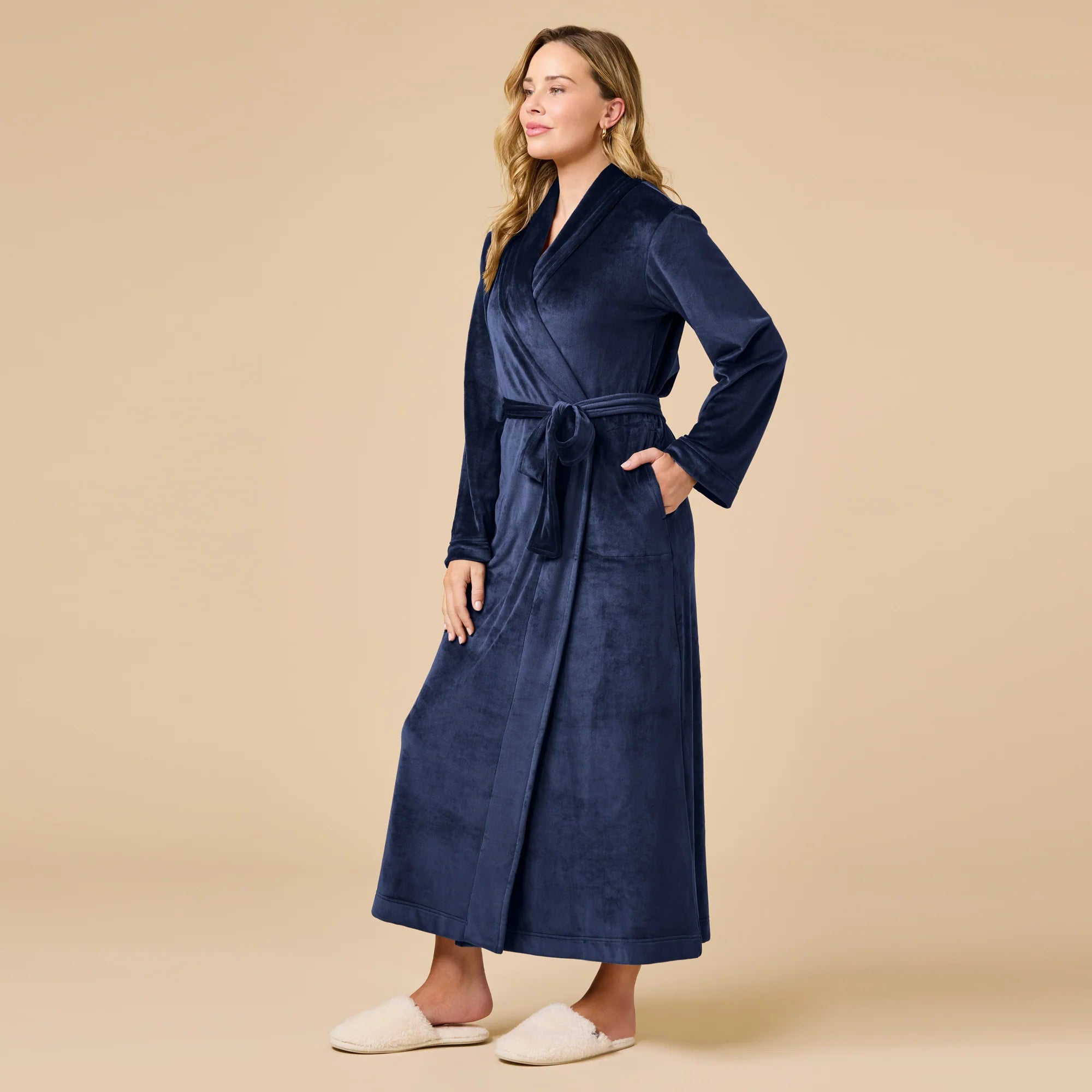 Serenity Wrap Robe - Midnight