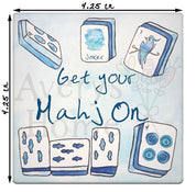 Stone Coaster / Get Your Mahjong On