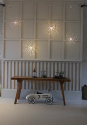 LED Hanging Starburst  Large / Silver
