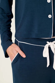 PJ Salvage Pajama Set - Soirée Dreams Deep Navy
