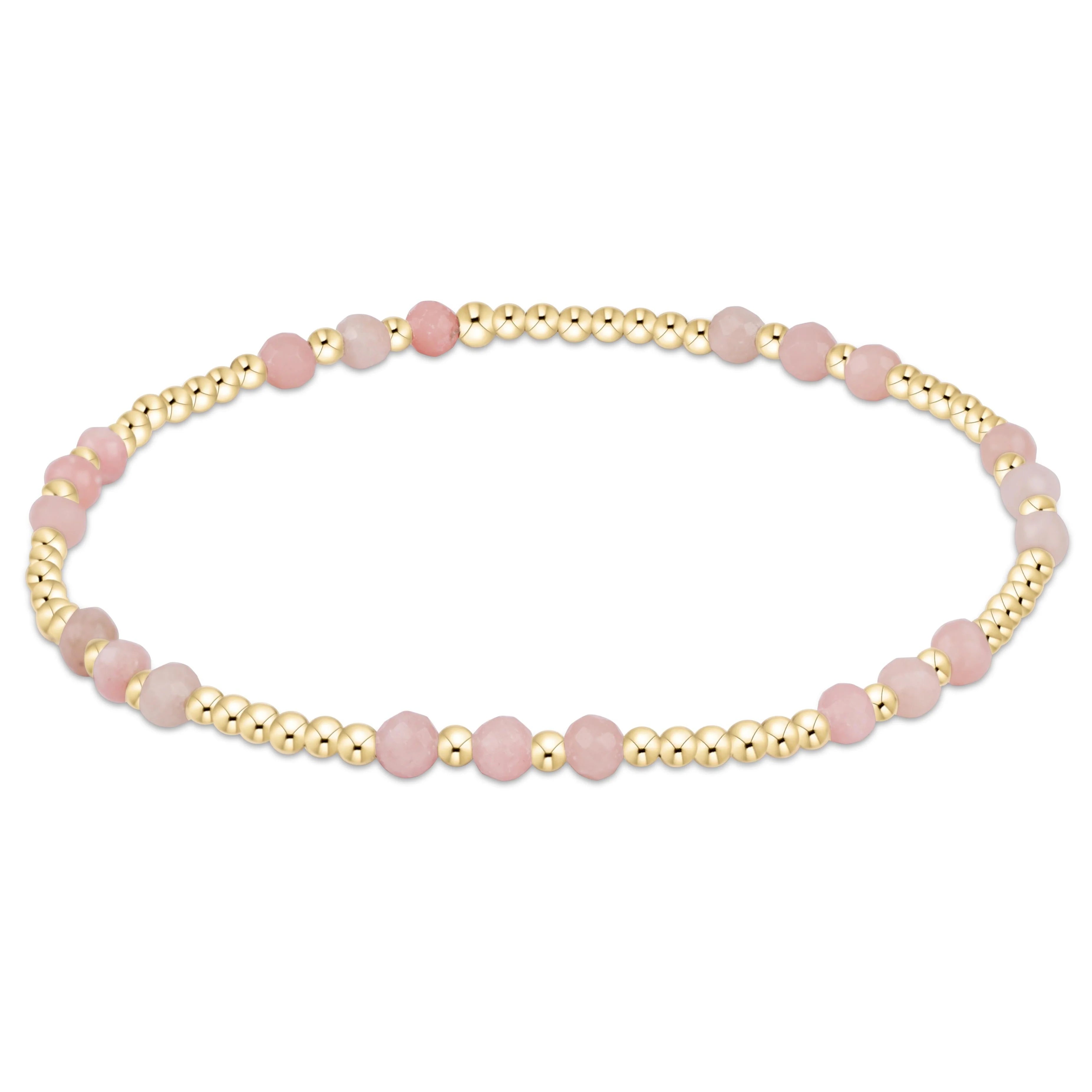 Joy Gem Bracelet- 3MM Pink Opal