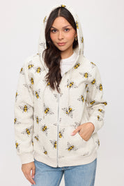 Zip Up Hoodie - Bumble Bee