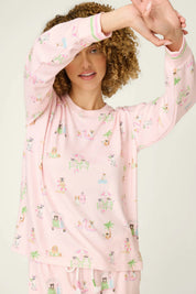 Pupcation Palms Sunnies & Sunshine Long Sleeve Top