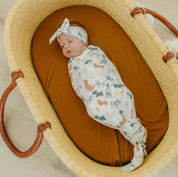 Knit Swaddle Blanket- Rufus